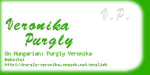 veronika purgly business card